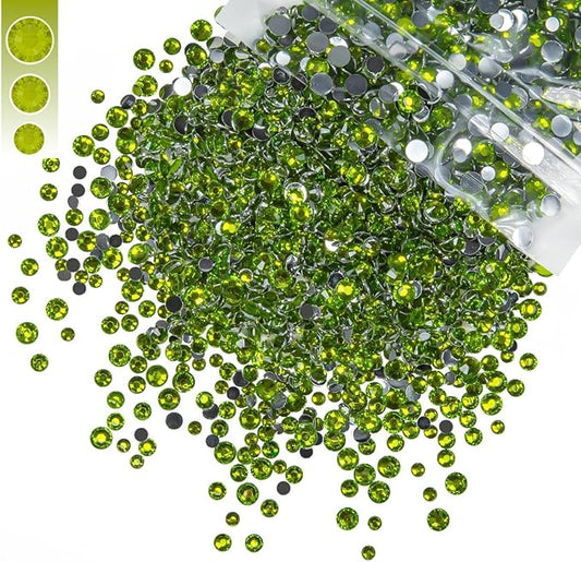 3mm 4mm 5mm Mix Bag Resin Rhinestones for Crafting Flatback Jelly Stones Bulk Diamonds Crystals Gems Charms for Nails Face Eyes Makeup Mugs Tumblers Bottles DIY Crafts Clothes Shoes