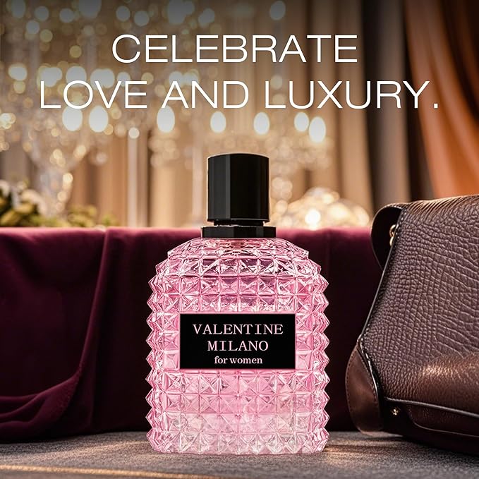 A CENTER Perfume Set for Women - 3 Pack Floral Long Lating Fragrance with Jasmine, Rose & Lily of the Valley | 3.4 Fl Oz Each Women Cologne Gift Set (Milano/Valuable/Valen Green)