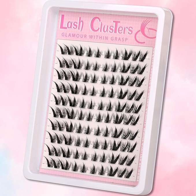 Himirell Cat Eye Lash Clusters Kit Spiky Cluster Eyelashes Kit Fairy Eyelash Clear Cluster Anime Individual Lashes Natural Lash Extension Cluster Wispy Manga Cluster Lash Kit