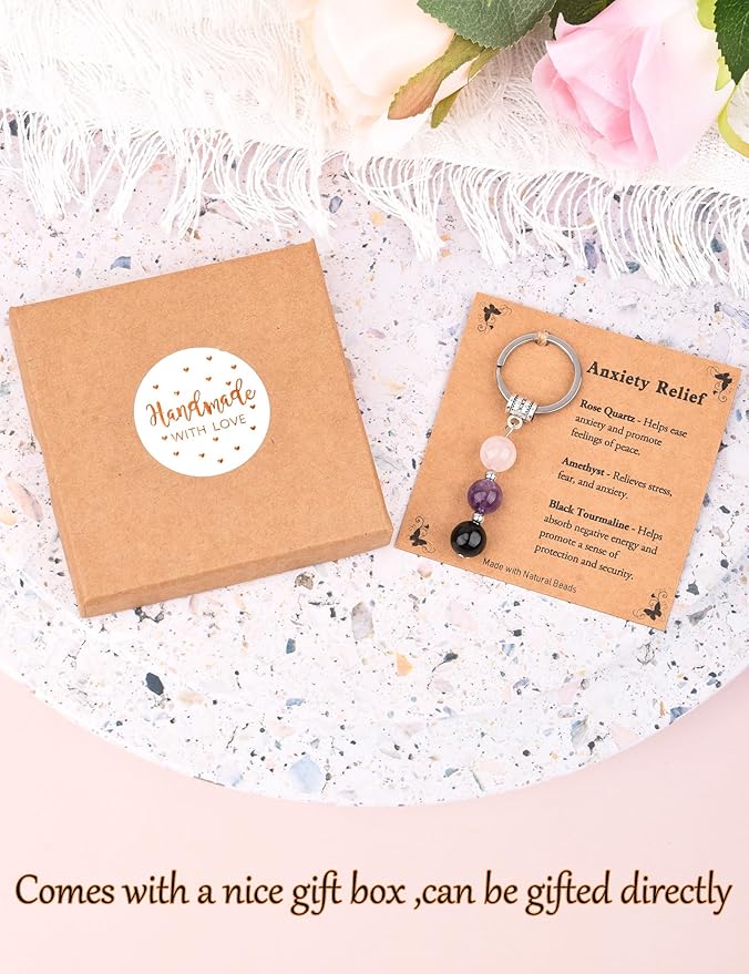 New Beginnings Gifts for Women, Small Crystal Keychain Farewell Gifts for Coworkers Women and Life Changes