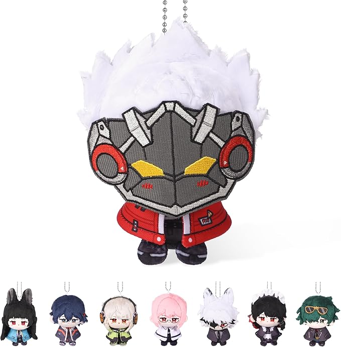 UTIEHD Zenless Zone Zero Plush Keychains, Cute 4 Inch ZZZ Collectible Dolls, Compact Size for Bags and Keys for Fans
