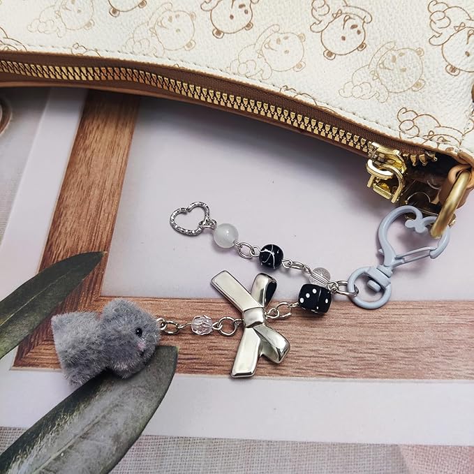 Cute Dog Keychain Fuzzy Dog Puppy Decor Keychain Aesthetic Y2K Bag Charms Stylish Dog Pendant Keychains Accessories