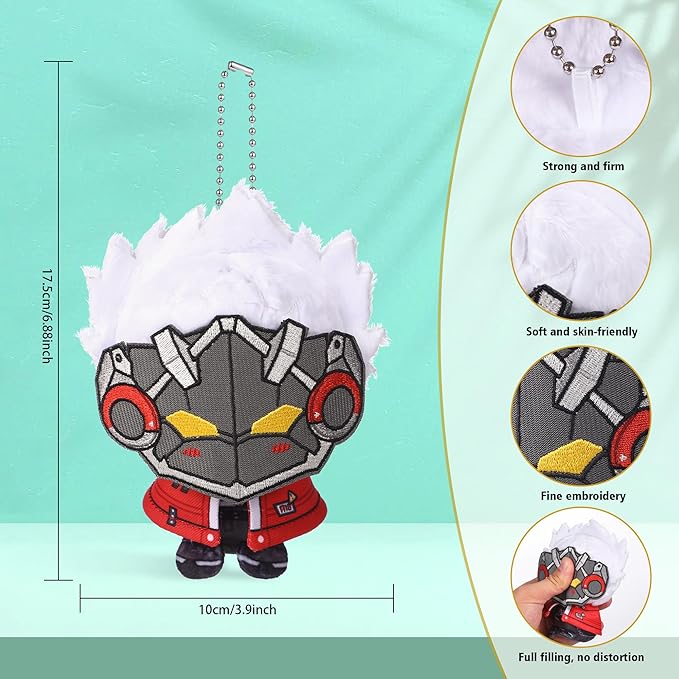 UTIEHD Zenless Zone Zero Plush Keychains, Cute 4 Inch ZZZ Collectible Dolls, Compact Size for Bags and Keys for Fans