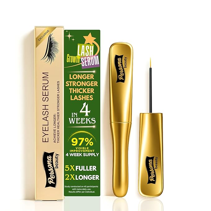 Eyelash Growth Serum - Advanced Biotin, Peptides & Botanical Extract Lash Enhancing Serum for Longer, Thicker Lashes and Brow, Visible Results in 2 Weeks - Hormone-Free, Non-Irritating Formula, 5ml