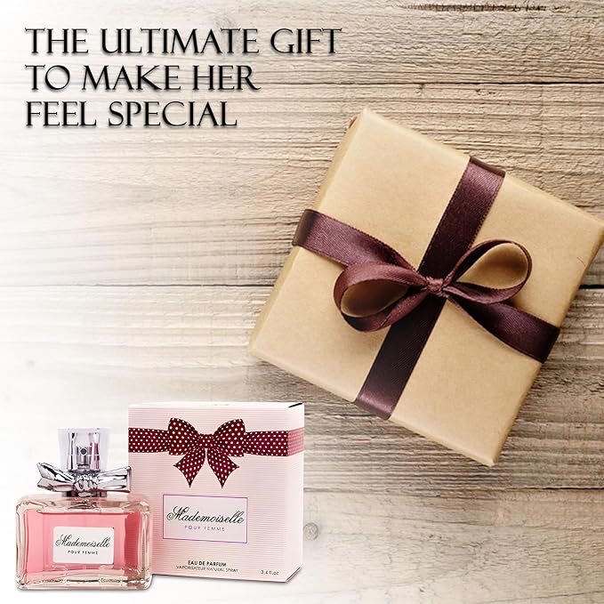 AFLUXE Women's Perfume Combo Set Milano Women&Mademoiselle Floral Fruity Fragrance Eau De Parfum Elegant 100ml Bottle Natural Spray Each for Daily Used