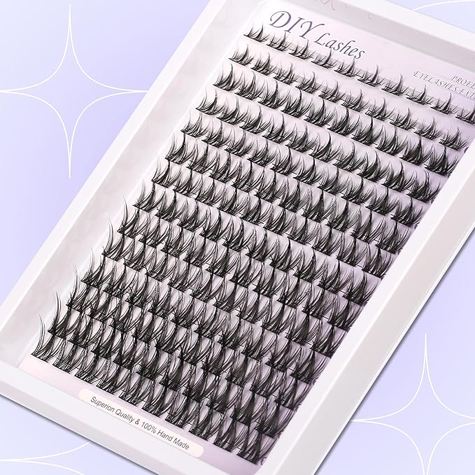 Himirell Lash Clusters Wispy Eyelash Cluster Eyelash Extensions Clusters Lashes Extension Natural Look Eyelashes Fairy Lash Clusters Manga Individual Lashes for Self Application (8-16MM)