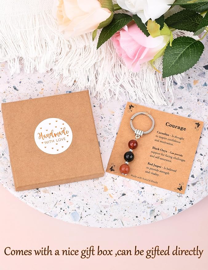 New Beginnings Gifts for Women, Small Crystal Keychain Farewell Gifts for Coworkers Women and Life Changes