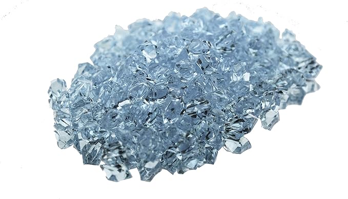 WGVI WGV Acrylic Ice Rock Crystals Treasure Gems for Table Scatters, Vase Fillers, Wedding, Banquet, Party, Event, Birthday Decor (Approx 150 pcs per Bag), 1 Bag, 1 Pound, Aqua