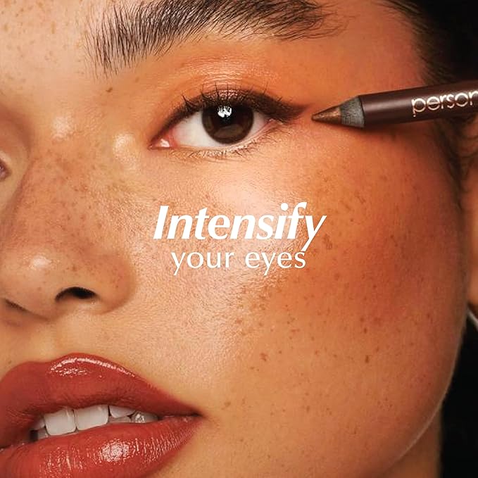PERSONA 24HR Waterproof Eyeliner | Creamy, Smudgeable Pencil for Lash Line & Waterline | All-Day to All-Night Wear | Vegan, Cruelty-Free, Paraben-Free | Made in USA, Bronze