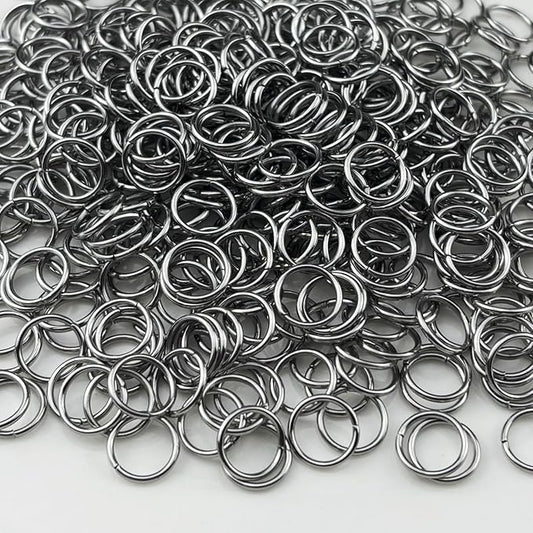 500pcs 9mm Stainless Steel Jump Rings Connector Rings for DIY Craft Jewelry Making Necklaces Bracelet Earrings Keychains