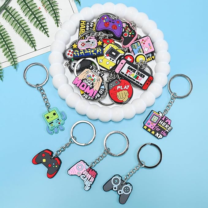 Keychains Bulk DIY Cute Keychain Charms Backpack Charms for Girls Backpack Keychains PVC Key Ring Party gifts