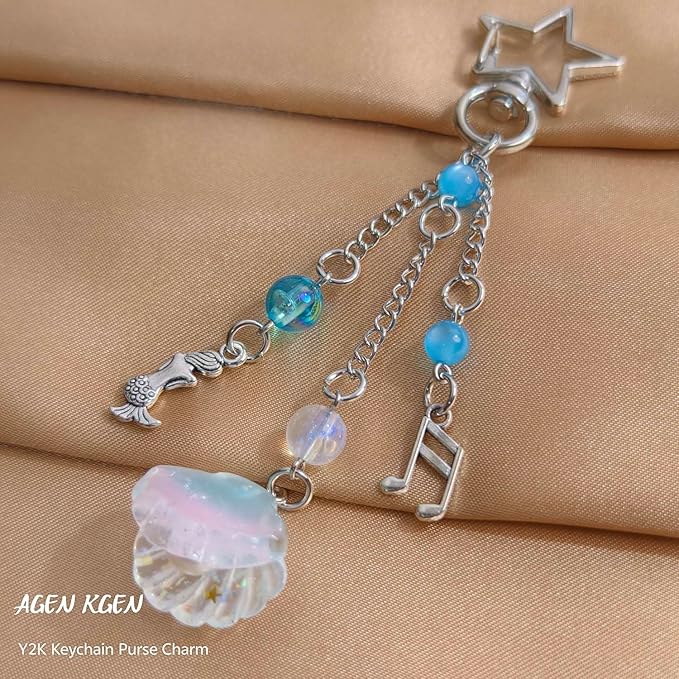 Novelty keychains Aesthetic Y2K Keychain Charms Stylish Keychains Accessories for Women Bag Purse Gifts