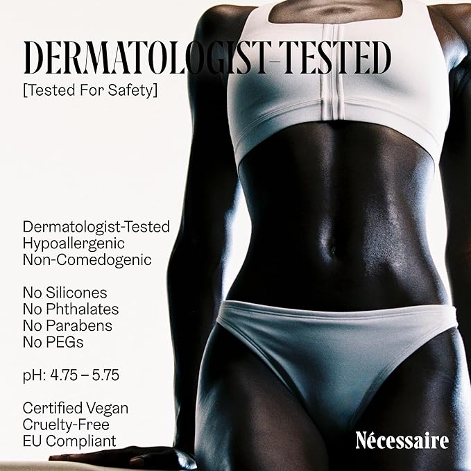 Nécessaire The Body Lotion Eucalyptus – Multi-Peptide - Firming Body Lotion for Women + Men. 2.5% Niacinamide. Non-Comedogenic Lotion for Sensitive Skin – 450ml/15.2 fl oz