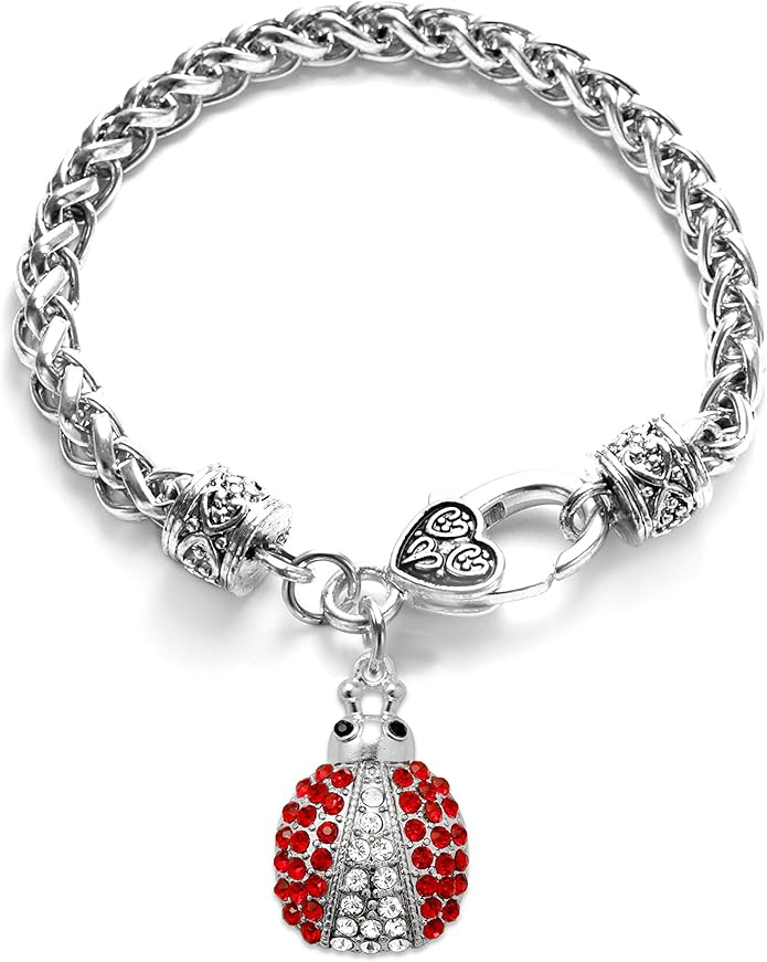 Inspired Silver - Silver Customized Charm Bracelet with Cubic Zirconia Jewelry
