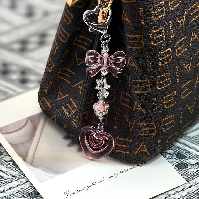 Novelty keychains Aesthetic Y2K Keychain Charms Stylish Keychains Accessories for Women Bag Purse Gifts
