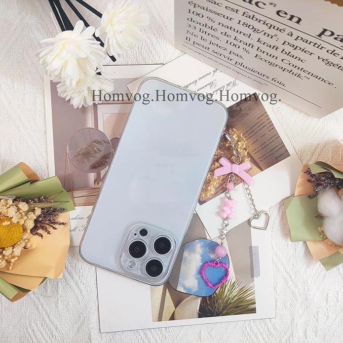 1-4PCS Cute Phone Charms Aesthetic Y2K Cell Phone Charms Strap Pink Strawberry Butterfly Star PhoneCharm Y2K Accessories for Bag Keychain Airpods Camera Pendants Decor