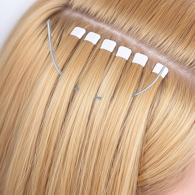 16PCS Curved Sewing Needles Set 2" 2.5" 3" 3.5" C Type Hook Needle, Durable Upholstery Needle for Hand Sewing DIY Repairing Leather Carpet Canvas Weaving Crafts(4 Sizes)