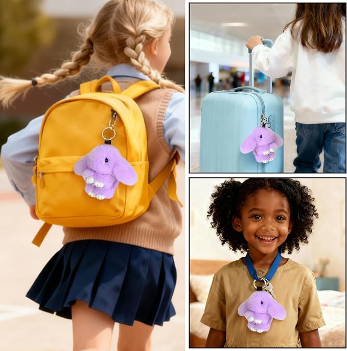 Cute Plush Keychain, Car Pendant, Bag Purse Backpack Charm Accessory, Gift for Girls Women