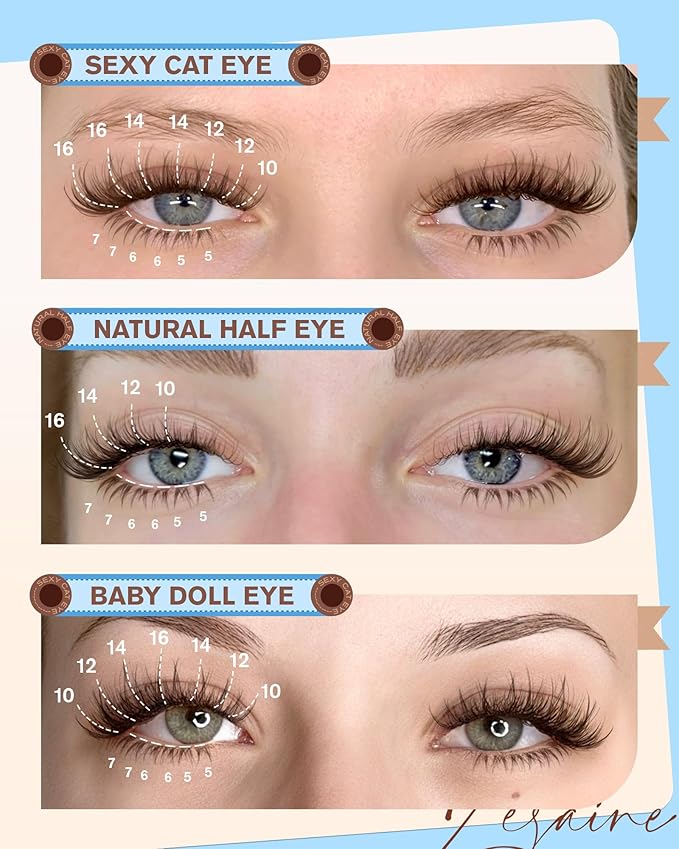 Brown Lash Clusters With Bottom Eyelash Clusters Natural Look Cluster Eyelash Extensions 300Pcs Dark Brown Wispy Lash Clusters D-Curly Individual Lashes 10-16MM by Zegaine