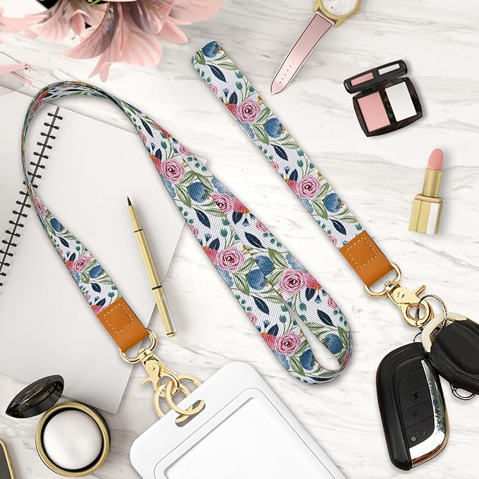 Cool Leopard Wristlet Keychain, Wrist Lanyard Key Chain For Women Men Car Keys Id Holder Card Phone Wallet Camera