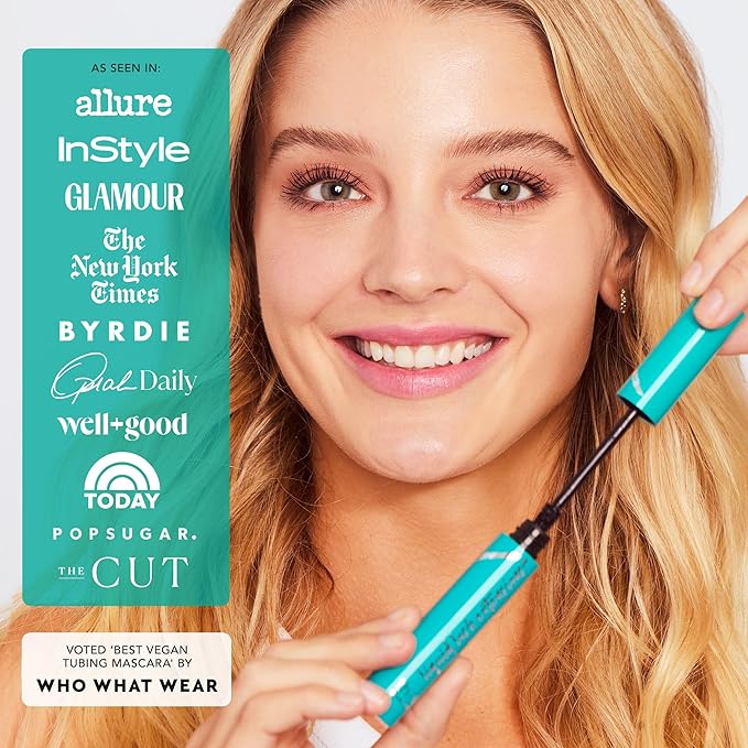 Thrive Causemetics Liquid Lash Extensions Mascara 3 Pack, Tubing Thrive Mascara Lengthening, Volumizing & Curling, Smudge Proof, No Clumping or Flaking, Vegan & Cruelty Free, Whitney (Charcoal Grey)
