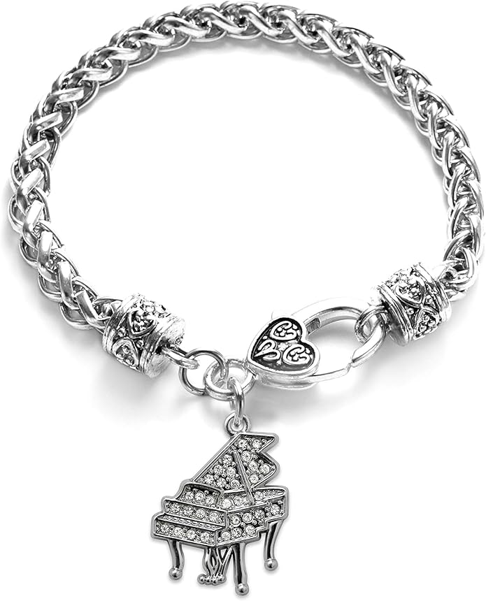 Inspired Silver - Silver Customized Charm Bracelet with Cubic Zirconia Jewelry
