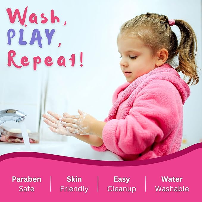 Kids Makeup Kit for Girls – Real Washable Play Cosmetic Set Palette Case, Non-Toxic Pretend Makeup Toys, Perfect Party Favors & Gifts (8 Pack Purse)