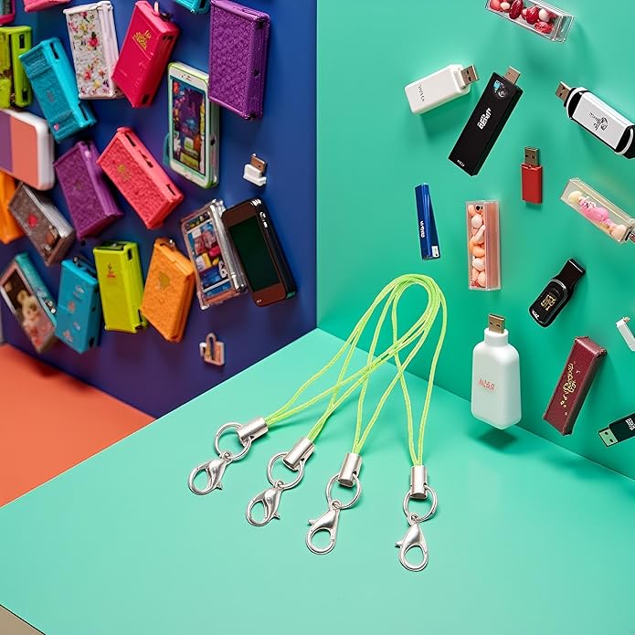 Mobile Phone Rope 20pcs Strap Charm Lariat Lanyard,Phone Charm with Lobster Clasp Cords for Cellphone/USB Drive/Keychain/DIY Jewelry Accessories Phone Accessories,Cell Phone Charms