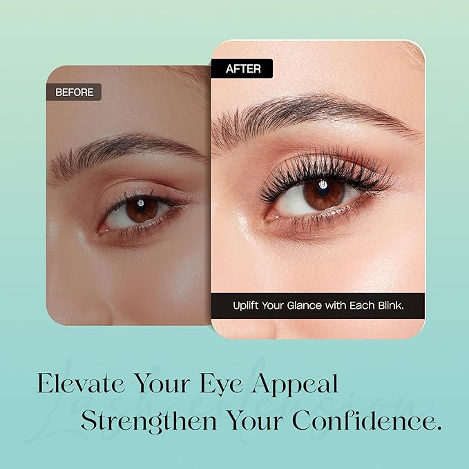 VYRILA Lash Clusters 0.05mm Individual Lashes, 3D Wispy Lashes Clusters, 0.1mm Super Thin Band Resuable Natural Lashes,D Curl Faux Mink Lashes,180pcs Lash Extension (Green Lushy-C-0.05-8-16mix)