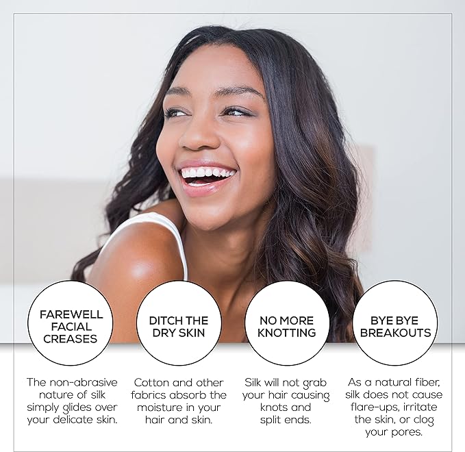 Bella Coterie Luxury Silk Pillowcase for Hair and Skin | 30 Momme | 100% Pure 6A Mulberry Silk | Super Soft | Perfectly Plush [King, Slate Blue]