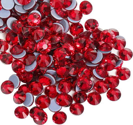 Beadsland Hotfix Rhinestones, 1440pcs Flatback Crystal Rhinestones for Crafts Clothes DIY Decorations,Siam, SS20, 4.6-4.8mm