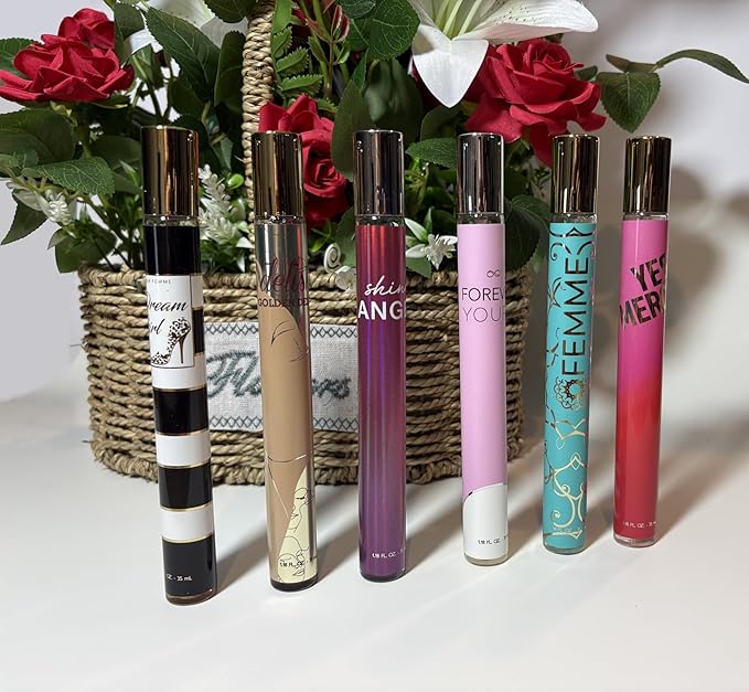 Megagon Bargains Women’s Eau de Parfum Gift Set – 6 Signature Scents – Travel Size Luxury Perfume Collection, 1.18 oz / 35 ml Each