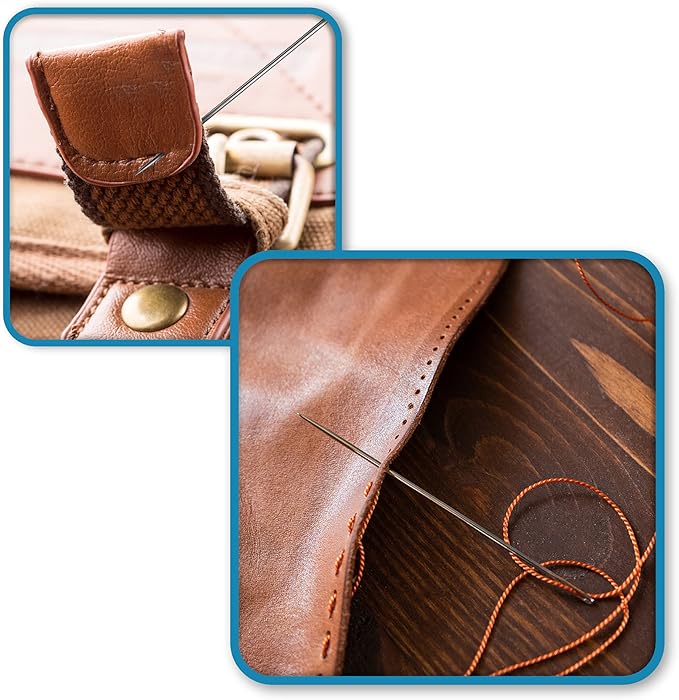 ZP Crafts 15 Professional Leather Needles Kit for Hand Sewing with Different Types for Your Projects
