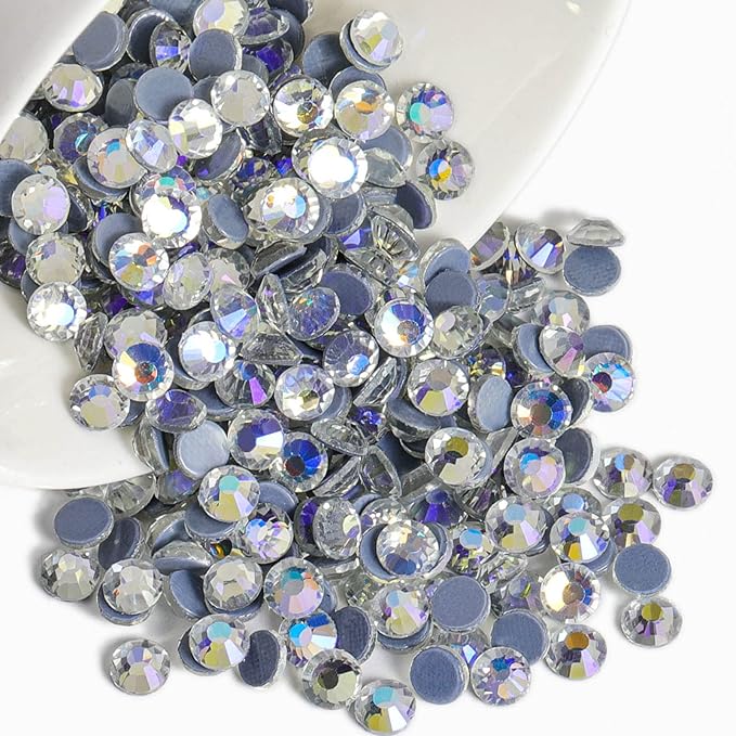 Beadsland Hotfix Rhinestones, 1440pcs Flatback Crystal Rhinestones for Crafts Clothes DIY Decorations, Starry Sky, SS16, 3.8-4.0mm