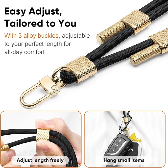 Phone Lanyard Universal Crossbody Cell Phone Strap Anti-Theft Adjustable Neck Lanyard for iPhone 17 Pro Max 2pcs Phone Patchs Tether Pads for Women & Men Mint Green