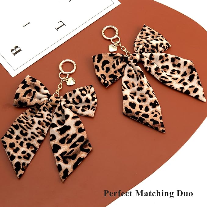 2pcs Bow Keychain, Cute Keychain, Wristlet Keychain, Ribbon Keychain Pearl Bag Charm for Purse Handbags Backpack