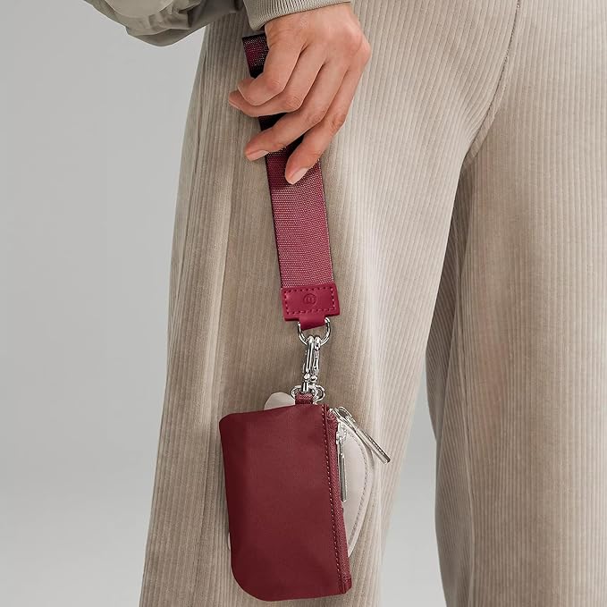 Mum's Memory Mini Zip Around Wristlet Wallet for Women Dual Pouch Wristlet Portable Wallet Coin Purse Mini Women Coin Pocket