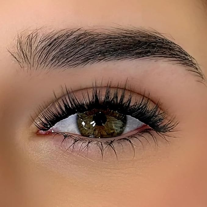 GAZELLE Luxury Mermaid Wet Look Natural Lash Clusters 10mm – Wispy Eyelash Clusters, High Volume Glossy Finish, Korean Silk PBT, DIY Application