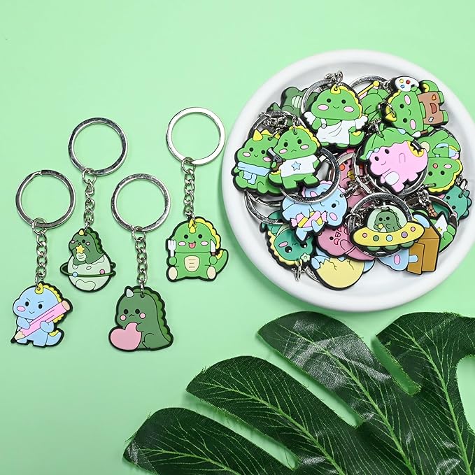 Keychains Bulk DIY Cute Keychain Charms Backpack Charms for Girls Backpack Keychains PVC Key Ring Party gifts
