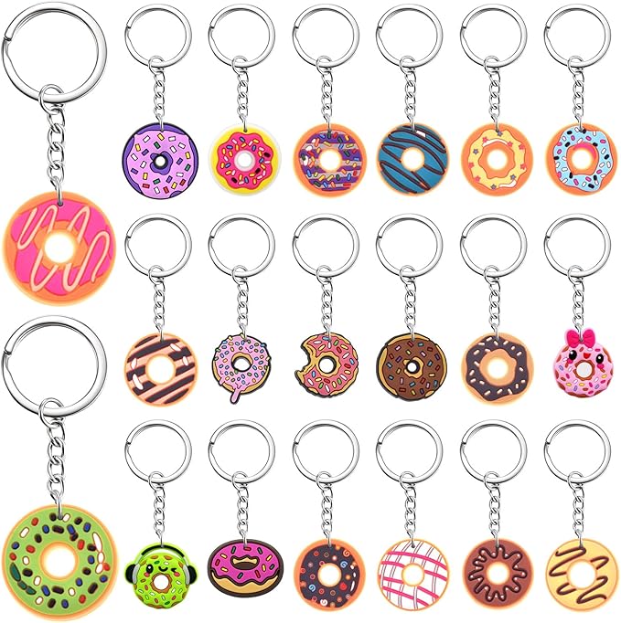 Keychains Bulk DIY Cute Keychain Charms Backpack Charms for Girls Backpack Keychains PVC Key Ring Party gifts