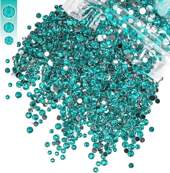 3mm 4mm 5mm Mix Bag Resin Rhinestones for Crafting Flatback Jelly Stones Bulk Diamonds Crystals Gems Charms for Nails Face Eyes Makeup Mugs Tumblers Bottles DIY Crafts Clothes Shoes