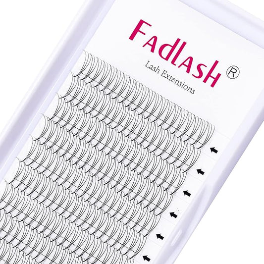 Premade Fans 3D to 20D Volume Lash Extensions Pointy Base Premade Fans Eyelash Extensions Pro Point Premade Lash Extensions Fans 0.05 0.07 0.10 Premade Lash Fans C CC D DD Curl Available (3D-0.07D, 19mm)