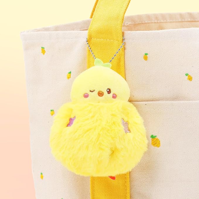 Anirollz Miniz Plush Charm Cute Stuffed Animal Keychain Kawaii Mini Bag Accessory Collectible Pocket Toy for Kids & Adults
