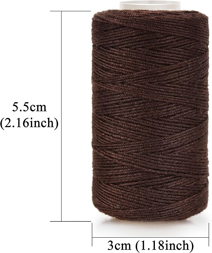 XCZYN Needle and Thread Set Professional Hair Extension Tools 10Pcs Curved Needle with 3Pcs Black Brown Beige Threads for Making Wig DIY Hand Sewing Hair Weave Extension (3 Thread, Mix Colors)