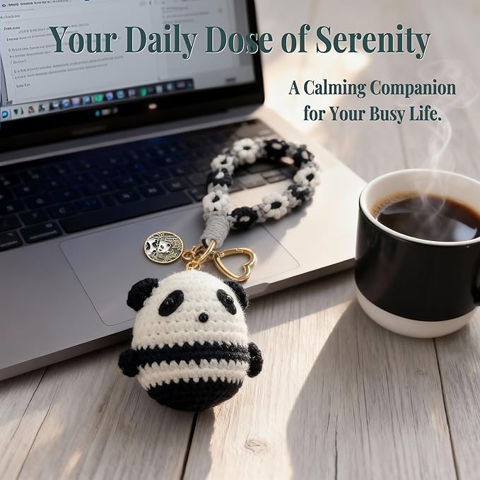 Handmade Crochet Keychains with Daisy Wristband - Inspirational Gifts for Women, Graduation, Birthday