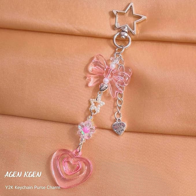 Novelty keychains Aesthetic Y2K Keychain Charms Stylish Keychains Accessories for Women Bag Purse Gifts
