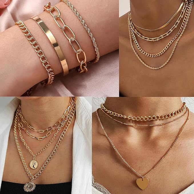 [33ft] Gold Chain for Jewelry Making, 7mm Wide Gold Aluminum Curb Link Chain Roll Bulk for DIY Jewelry Making Craft
