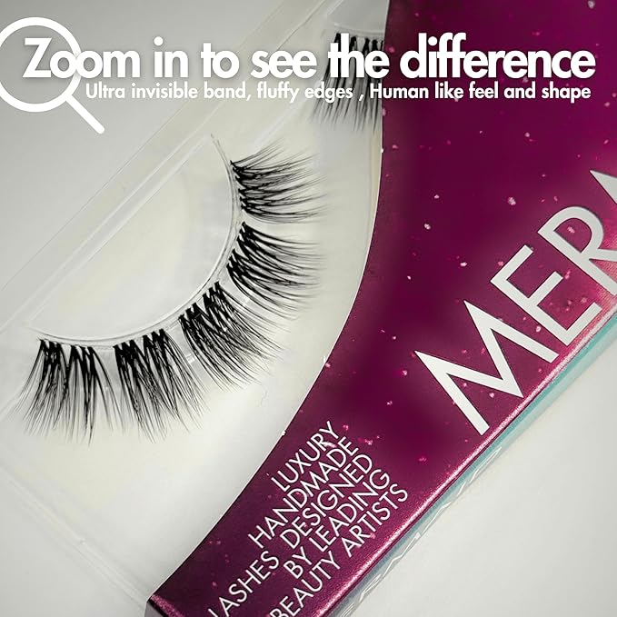 GAZELLE Luxury Natural Lash Clusters, Soft Korean Silk PBT Fibers, DIY Cluster Eyelash Extensions, Comfortable Wear, Lasts 10 Days – Mermaid – 14mm