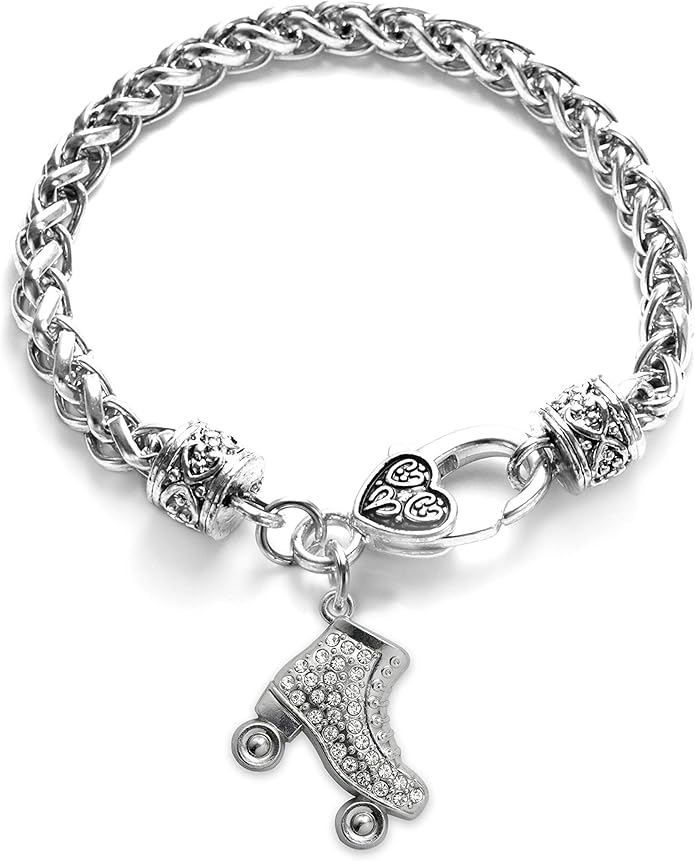 Inspired Silver - Silver Customized Charm Bracelet with Cubic Zirconia Jewelry
