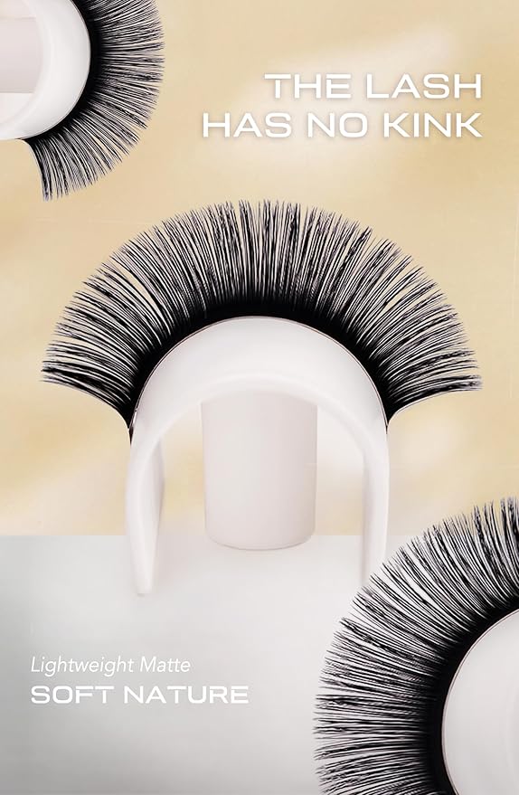 OLLOLASHES Eyelash Extension B C CC D J Curl Mix 5-20mm 0.03 0.05 0.07 0.15 Super Matte Classic Lash Extensions Professional Supplies for Lash Techs (J-0.15, 13-20mm)